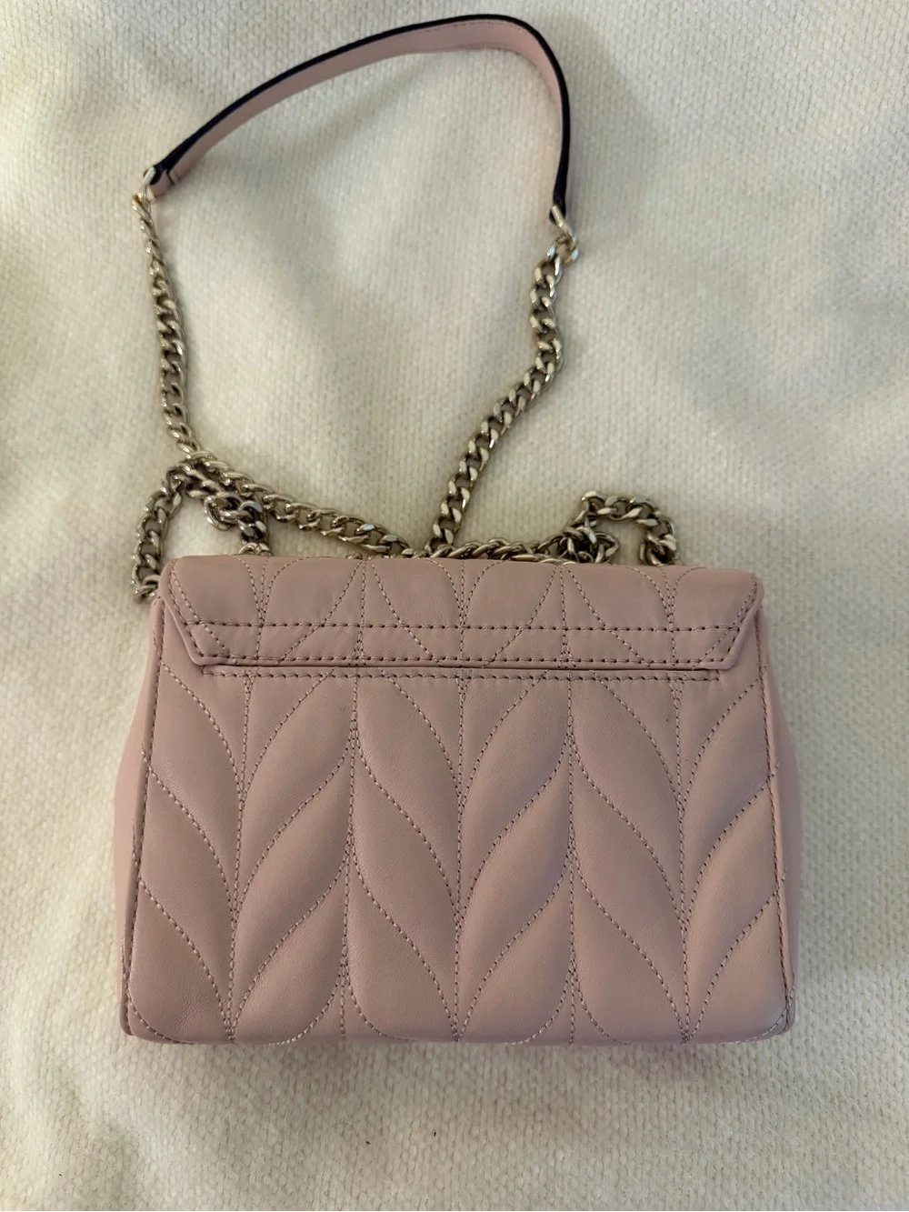 kate spade quilted leather crossbody bag and card pouch - dusty rose